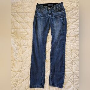 Democracy Dark Wash -Comfort Waist Skinny Jeans with Ab Technology